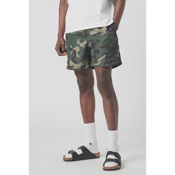 CARHARTT DRIFT SWIM TRUNKS / SWIM SHORTS Camo Laurel Army Print S - Picture 1 of 10